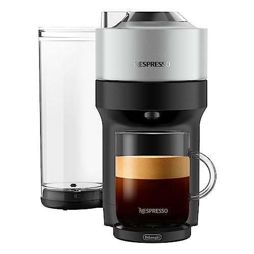 Nespresso Vertuo Pop+ Deluxe Coffee & Espresso Maker by De'Longhi, Silver