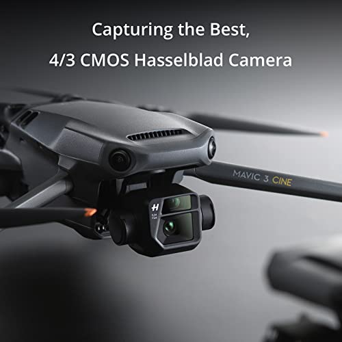 Dji Mavic 3 Cine Premium Combo, Drone With 4/3 Cmos Hasselblad Camera, 5.1K Video, Omnidirectional Obstacle Sensing, 46 Mins Flight, 15Km Video Transmission, With Dji Rc Pro,  Two Extra Batteries #TOP1