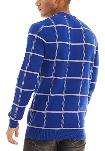 Magcomsen Sweaters For Men Winter Warm Sweater Crew Neck Jumper For Men Fall Lightweight Sweaters Basic Sweater Slim Pullover Sweaters Mens Soft Casual Sweater Blue #TOP3