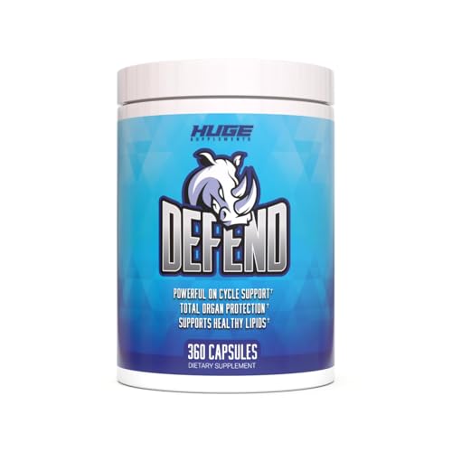 Defend Cycle Support - Most Stacked & Complete Organ Protection, Liver Support, Kidneys, Heart, Prostate & Immune System On Cycle - Contains NAC, TUDCA, Milk Thistle, Astragalus & More (360 Capsules)