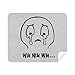 Shed Tears Black Cute Chat Happy Pattern Cleaning Cloth Screen Cleaner 2pcs Suede Fabric
