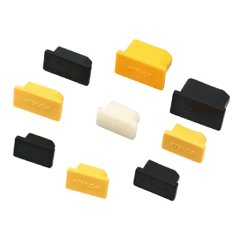 Conector XT90 macho para baterías de litio con cubierta impermeable pack de 5 unidades 4