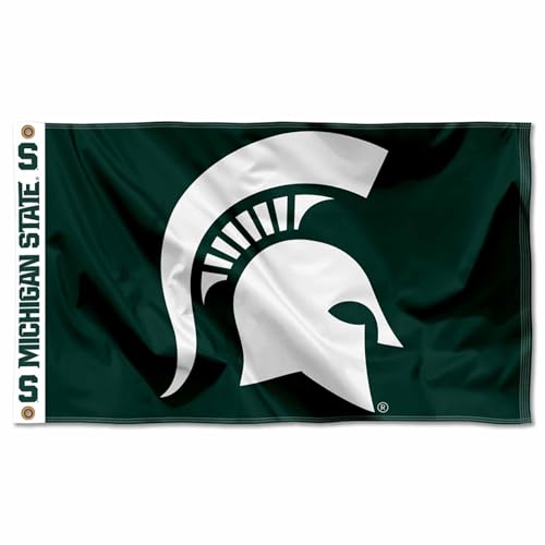 College Flags & Banners Co. Michigan State Spartans Printed Header 3x5 Foot Banner Flag