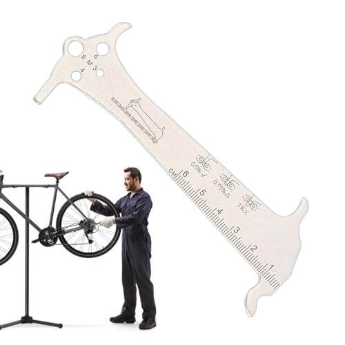 BIke Chain Wear Indicator - 3 In 1 Bicycle Chain Ruler Tool, Precision Measuring Gauge For Chains Wear Check | Tool For Mountain