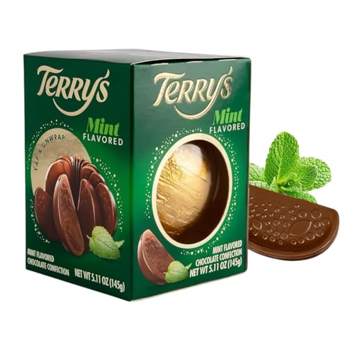 Terry's Mint Milk Chocolate Orange 5.11 oz | Stocking Stuffer and Party Favor | Break Apart Chocolate Ball with Real Orange Oil | Holiday Favorite