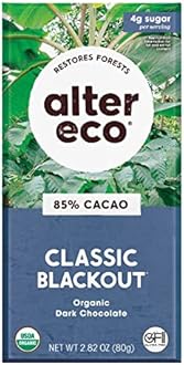 Alter Eco | Classic Blackout | 85% Pure Dark Cocoa, Fair Trade, Organic, Non-GMO, Gluten Free (Classic Blackout)