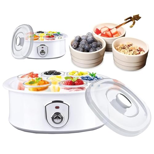 Yogurtera de 20W, máquina probiótica Totalmente automática de 1,5 l con Control de Temperatura para Yogur Griego casero y sin lactosa