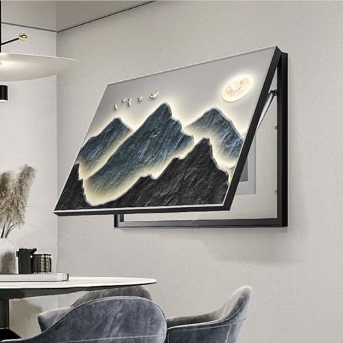 Couvercle décoratif pour compteur électrique et tableau mural masquage - 2