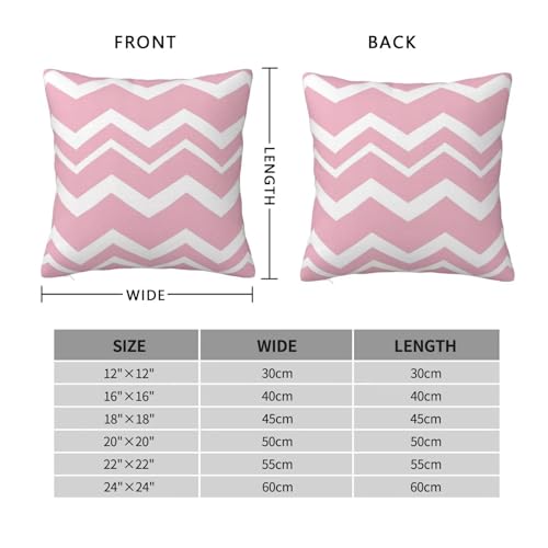 Housses de coussin stripes 50x50 rose au design texturé moderne - 7