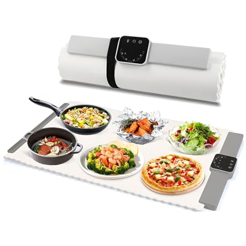 Plateau chauffant électrique portable tapis thermique avec minuterie
