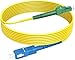 Produktbild RamboCables 30m Glasfaserkabel LC/APC auf SC/UPC, OS2 Simplex Singlemode 9/125µm LSZH, FTTH LWL Patchkabel Gelb