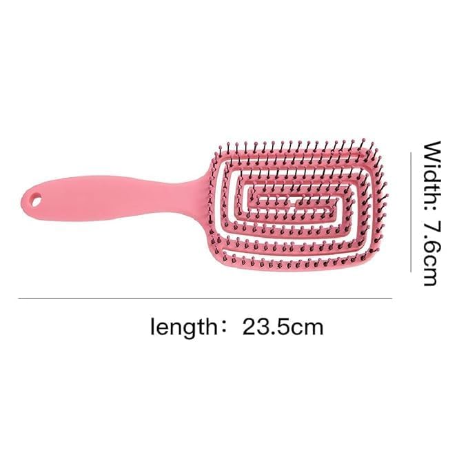 Image of Wet Hair Detangling Brush | Vented No-Tangle Hair Brush for Wet & Dry Use | Glide Through Knots Easily | Detangler for Kids, Women & Men | Gentle & Lightweight Styling Tool