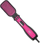 The Knot Dr. for Conair BC120C All-in-1 Smoothing Detangling Dryer Brush in Pink, Hot Air Brush, Hair Dryer Brush, Blow Dryer Brush, Less Frizz, 3 Heat Settings, 1000 Watts, Dry, Style and Volumize