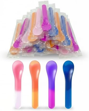 Amazon.com: Gugowin 28 Pack Color Changing Ice Cream Spoons, 4 Vibrant ...