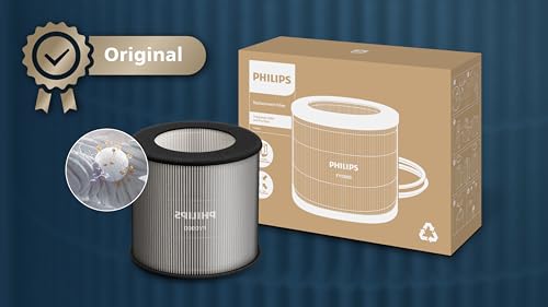 Filtro de repuesto original de Philips para los purificadores de aire de las series 800 y 900 AC0819, AC0820, AC0920, AC0921, HEPA NanoProtect, 12 meses de duración, negro/blanco (FY0900/30) - imagen 2
