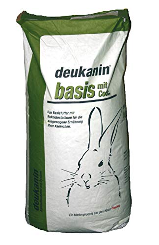 deuka Basis mit Cocc. für Kaninchen, 25 kg, Geschmacklos, All Life Stages, Erwachsene Kaninchen (Darmparasiten-Schutz), Kaninchenfutter
