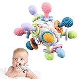 greifball baby ab wann 【Intelligente Bildung】: Dieser Beißring ist ein Spielzeug, das auf der Montessori-Bildungsphilosophie basiert. Es kann dazu beitragen, die sensorischen und Hand-Augen-Koordinationsfähigkeiten von Babys zu entwickeln. Es ist auch ein intelligentes Bildungsspielzeug, das Babys helfen kann, Farben und Formen zu erkennen und ihre kognitive Fähigkeit zu verbessern.