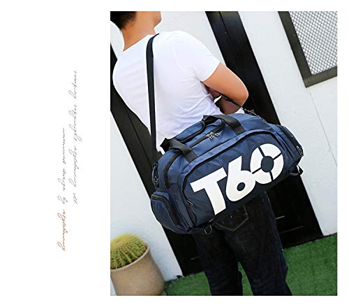Bolsa T60 Mala Academia Fitness Transversal Casual Top Venda Cor:Azul