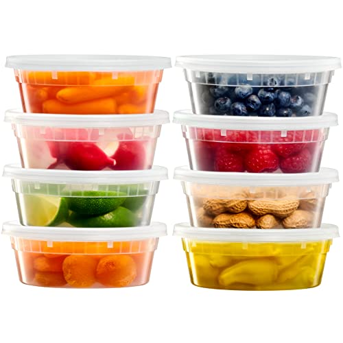 Zeml [24 Sets] 8 oz. Deli Food Storage Freezer...
