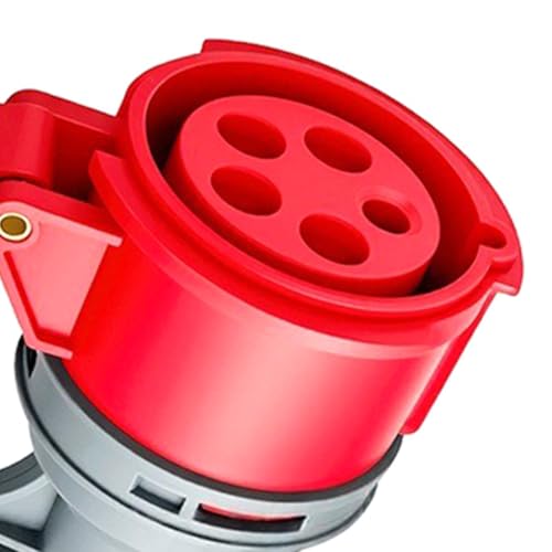 Adaptador CEE conector industrial de 32A a 16A de 5 pines con cable resistente de 0.5m 4