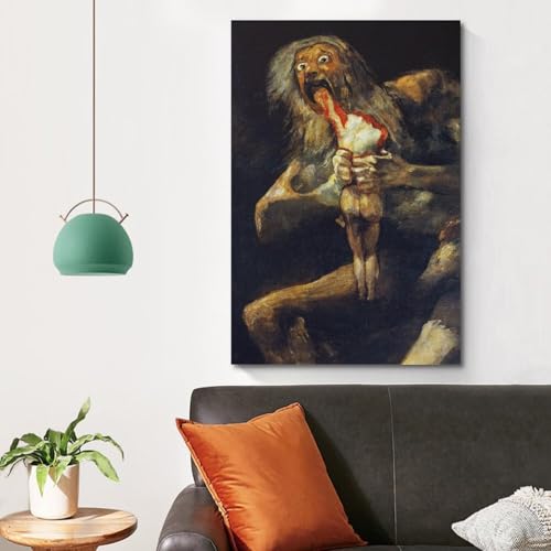 Francisco Goya impression toile Saturn Devouring His Son finition premium - 4