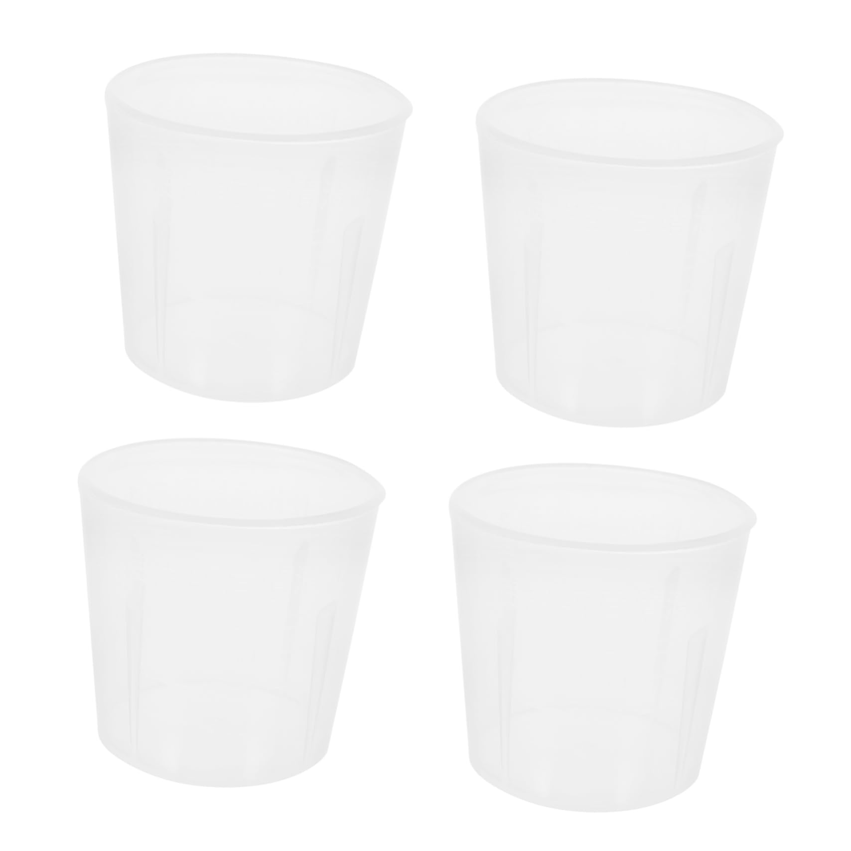 STOBAZA 20ml Pp Plastic Lab Measuring Cups 50pcs Graduated Volumetric Beakers Lightweight Reusable for Accurate Measurements