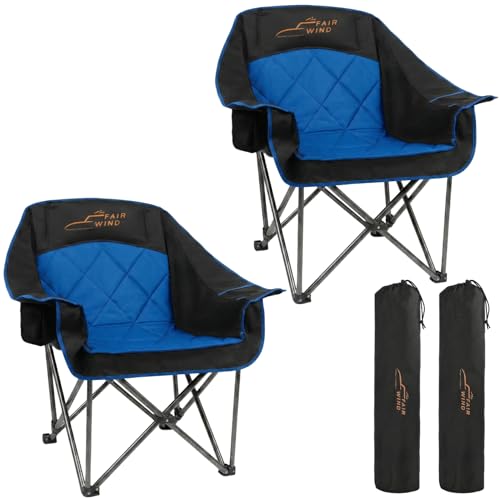 FAIR WIND Oversized Padded Camping Chair 2-Pack