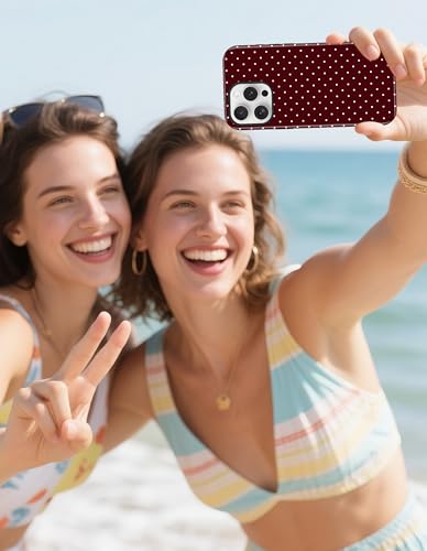 Coque iPhone 16 Pro compatible MagSafe à pois brillant antichoc - 7