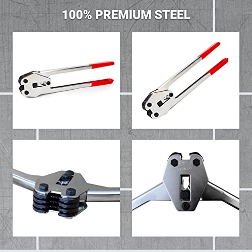 Idl Packaging - C-3004 Regular Duty Sealer & Crimper For 1/2” Polypropylene (Pp) Strapping — Heat-Treated Durable Tool With Ergonomic Design — Long Handles Mean Less Effort In Closing The Seal #TOP5