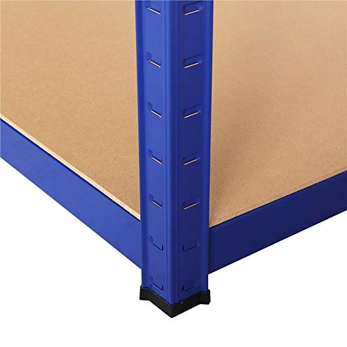 Yaheetech 3X Schwerlastregal 180x120x60cm Regal Lagerregal 5 MDF-Platten Kellerregal Steckregal Werkstattregal 875kg – Bild 7