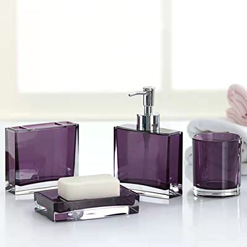 Bathroom Accessories Set, Acrylic Bathroom Accessory Set with Soap Dispenser,Soap