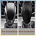 Lssapr PU Leather Car Gear Shift Knob Cover Replacement for Ford Focus 2012-2016 Fiesta 2014-2016 Fusion S/SE 2013-2016 Gear Shift Head Cover