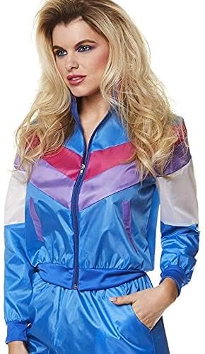 80s Blue Shell Suit Women's Costume - Image 2