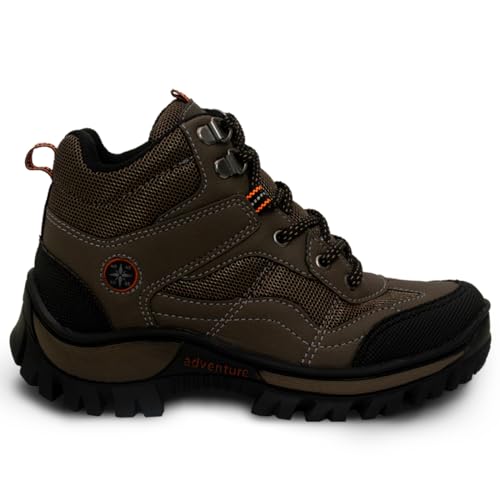 Bota Coturno Adventure Masculino Nº 28 ao 37 Botinha Infantil Menino 09.29J (Castor, BR, Criança de
