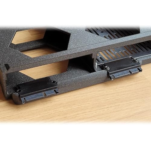 Caja externa rack 10 pulg 1U para 2 discos 3.5" HDD miniatura 3