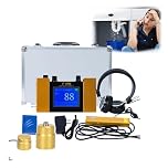 Water Leak Detection Equipment, Ultrasonic Underground Leak Detector with Adjustable Frequency 200Hz-3000Hz, LCD Display, Headphones, Complete Kit for Indoor Outdoor Use