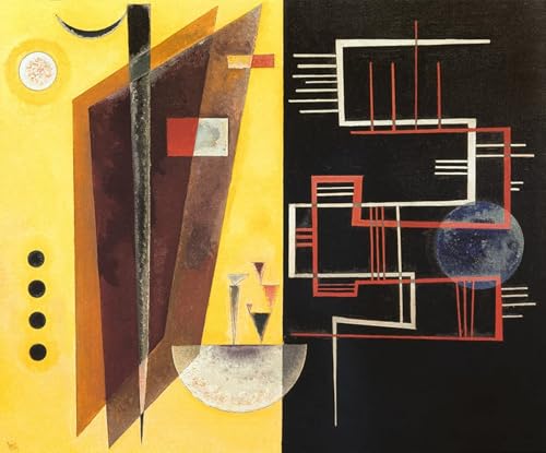 Pintura mural en lienzo de Kandinsky para crear un ambiente moderno en casa
