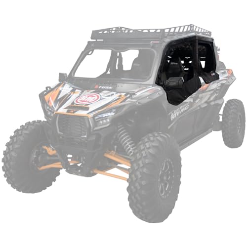 Tusk Zipperless Upper Door Kit Compatible with Kawasaki Teryx KRX4 1000 2023-2024