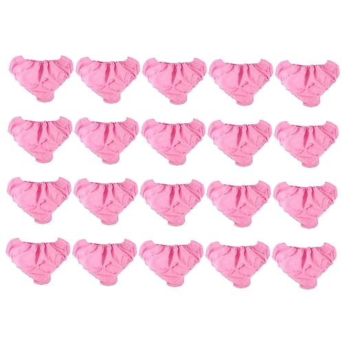 GAROZATION Non-woven Disposable Underpants 50 Pack Women's Panties Absorbent One-underwear Spa Travel Panties Pink
