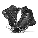 BD PROTECTIVE EQUIPMENT 6 Inch Tactical Boots for Men - Waterproof Soft Toe with a Generous Multi-Fit System, Black - 7 M/W