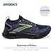 Brooks Men’s Glycerin StealthFit 20 Neutral Running Shoe - Blue/Ebony/Lime - 10.5 Medium