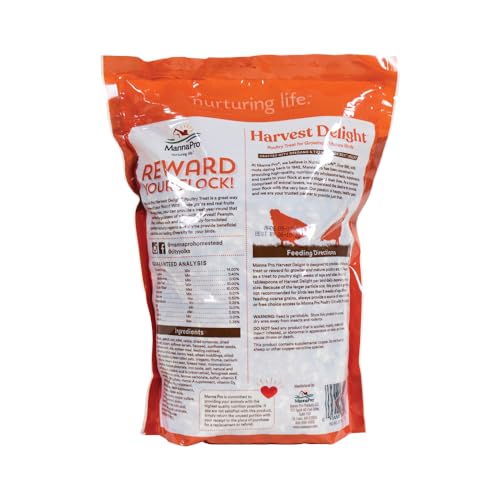 Manna-Pro-Harvest-Delight-Whole-Ingredient-Chicken-Treat-Harvest-Mix-of-Grains-Raisins-Tomatoes-Carrots-Sunflower-Seeds-Mixed-Flock-Poultry-Treat-25-lbs