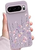 SOPROCAS for Google Pixel 10 Pro XL Case,Cute Floral Design for Women Girls,Soft Slim Drop Protection Flowers Silicone Phone Cover with Shockproof Anti-Scratch Microfiber Lining,Colorful Flower