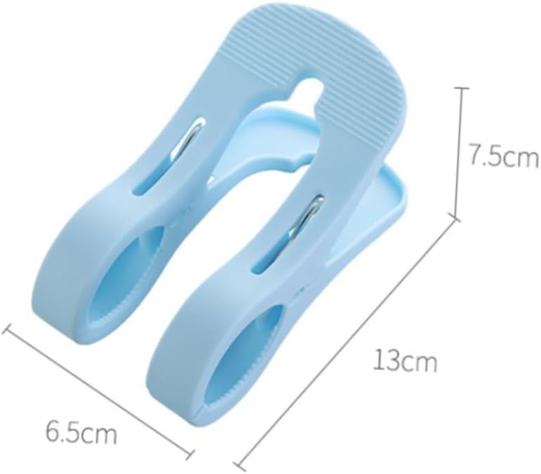 10pcs Large Non- Windproof Clips for Quilts and Laundry Plastic Clothespins for Heavy Wet Clothes Jeans and More