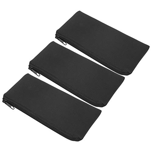 Image of Keenso Pen Storage Bag, 3 Pcs Multifunciton Neoprene Soft Pencil Case Outdoor Climbing Small Tools Storage Bag Key Lighter Pouch