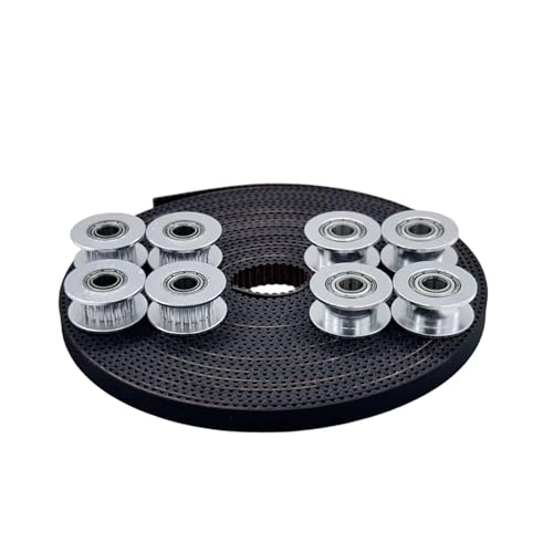 Poulie à 20 dents 5mm en aluminium et courroie GT2 pour axe haute précision