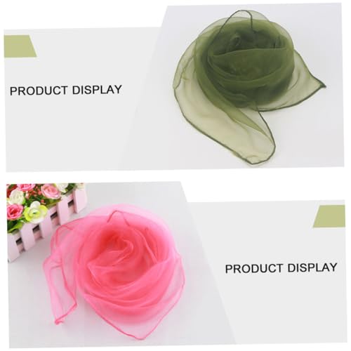 18pcs Juggling Dance Scarves for Boys and Girls Silk Dance Performance Veil Square Satin Play Scarf Random Color3