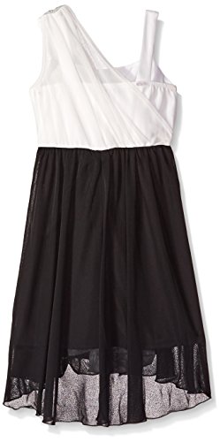 Amy Byer Girls' Big Sleeveless Grecian Dress with Stone Trim2