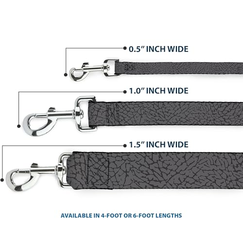 Laisse pour chien solide Buckle Down éléphant craquelé gris durable - 4