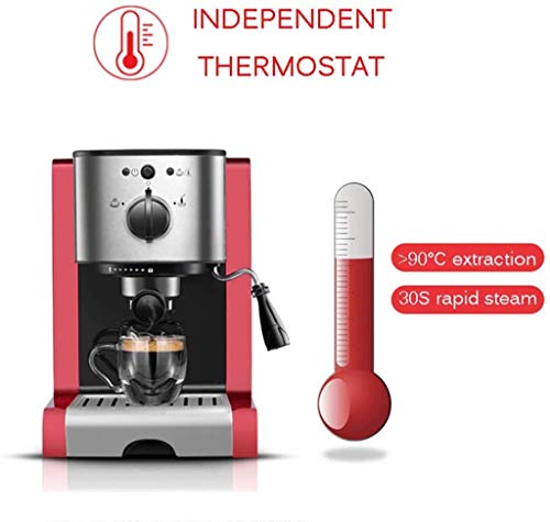 Cafetera automática italiana de espresso con vapor y tanque 1.25 L miniatura 3